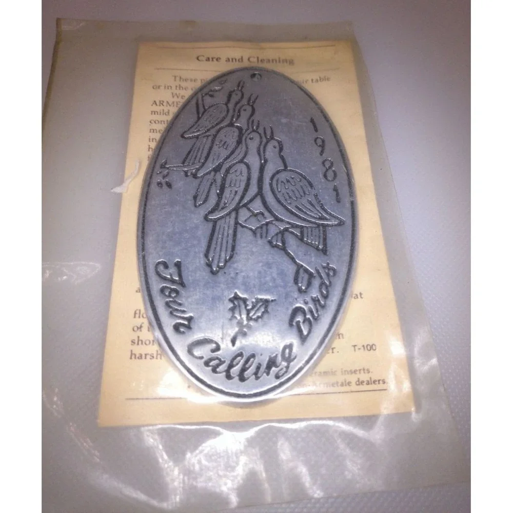 WILTON ARMETALE‎ Ornament Adult OS Silver Excellent Twelve Days of Christmas